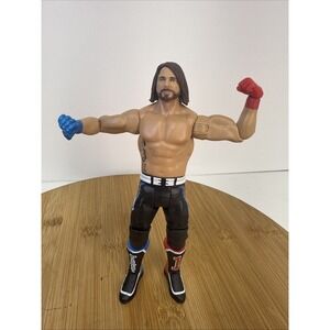 2017 Mattel WWE AJ Styles  Phenomenal 1 Black, Red, Blue Gear 6.75" Figure (A)
